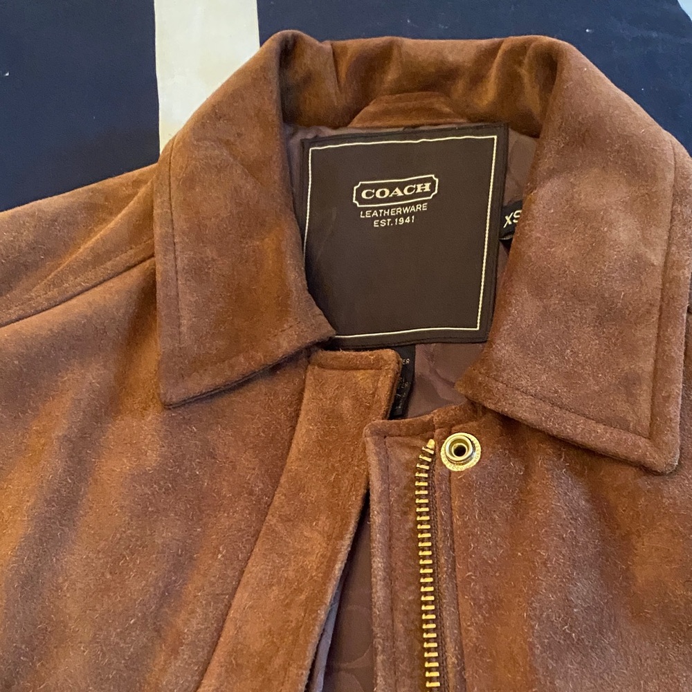 Coach Tan suede Jacket